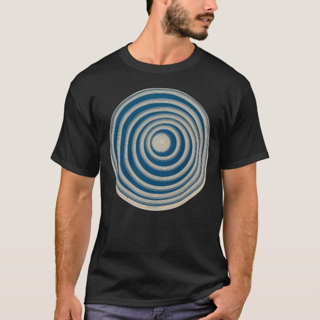 Marcel Duchamp Rotorelief BLUE T - Shirt (Vorderseite)