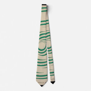 Marcel Duchamp Rotorelief GREEN Krawatte