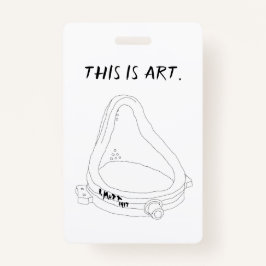 Marcel Duchamp's Fountain R.Mutt 1917 Ausweis