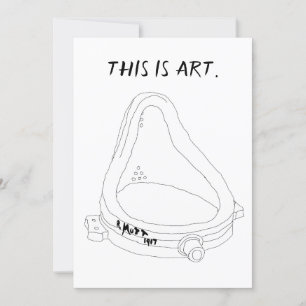 Marcel Duchamp's Fountain R.Mutt 1917 Einladung