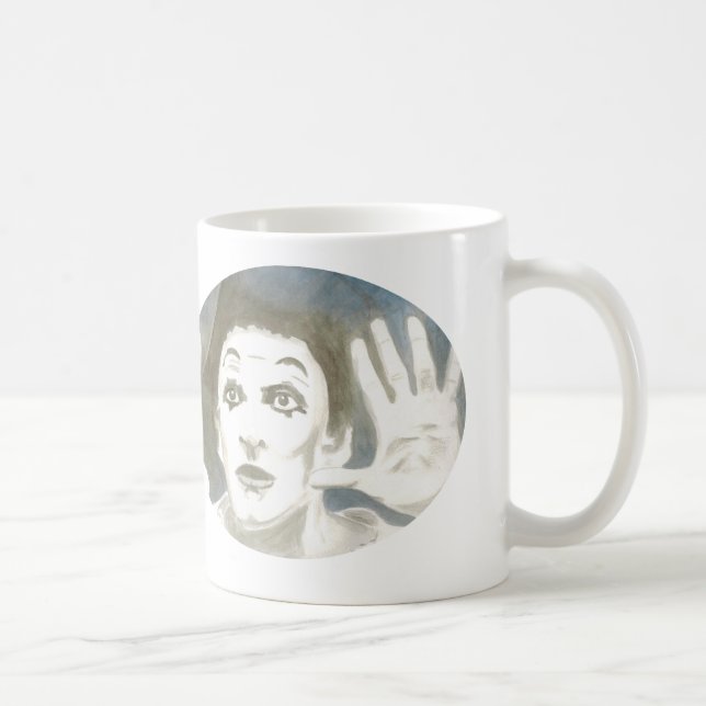 Marcel Marceau benötigt keine Wörter Tasse (Rechts)