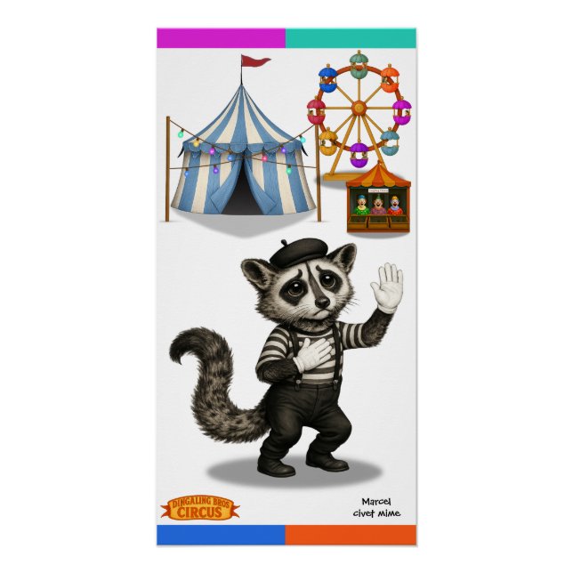 Marcel, Mimen-Schleichkatze Poster (Vorderseite)