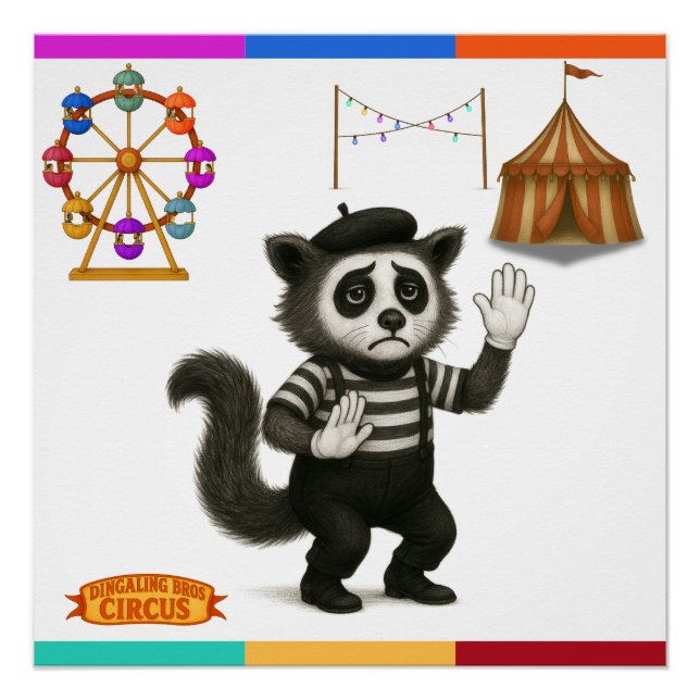 Marcel, mimender Schleichkatze Poster (Vorderseite)