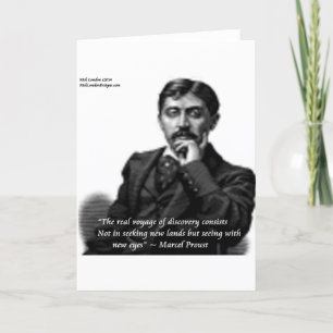 Marcel Proust & Famous Zitat Karte