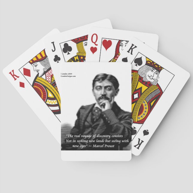 Marcel Proust & Famous Zitat Spielkarten (Rückseite)