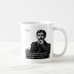 Marcel Proust & Famous Zitat Tasse