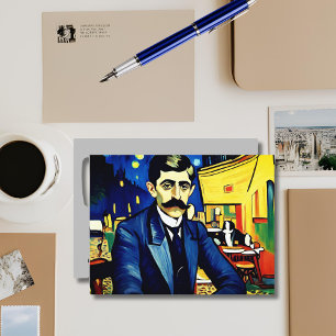 Marcel Proust in Arles - Fantasie Feiertagspostkarte