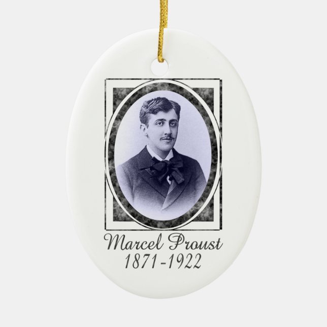 Marcel- Proustverzierung Keramik Ornament (Vorne)