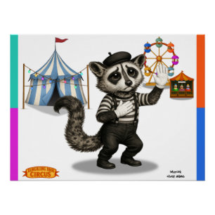 Marcel, Zibetkatze-Mime Poster