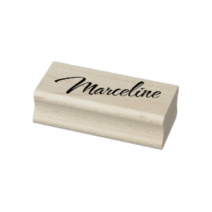 Marceline Name dekorative Skript-Schriftart Gummistempel