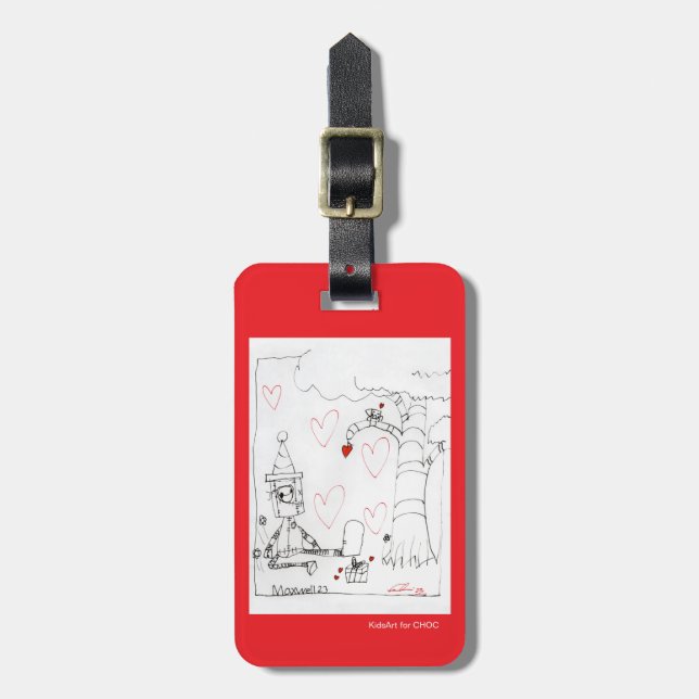 Marcenivo's Heart - KidsArt für CHOC Gepäckanhänger (Vorderseite vertikal)