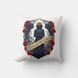 March 8 Fierce Woman Thorned Tiara, Gift for Wife Kissen