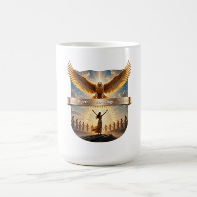 March 8th Fierce Eagle Queen, Gift for Mother Kaffeetasse (Mittel)