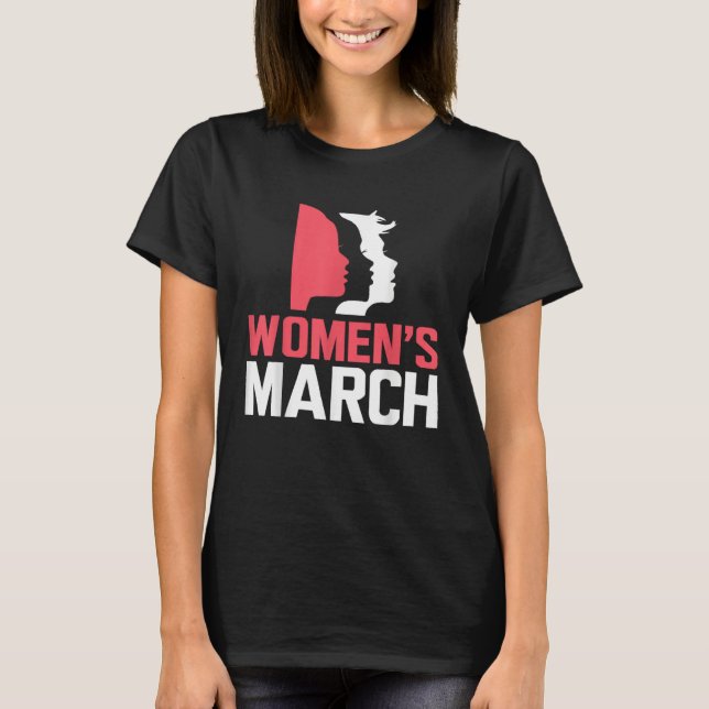 March For Reproductive Rights Pro Choice Feminist T-Shirt (Vorderseite)
