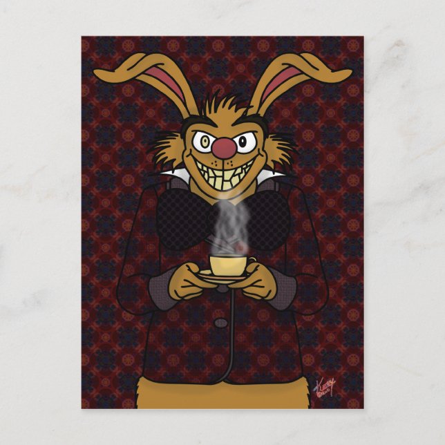 March Hare Postcard Postkarte (Vorderseite)