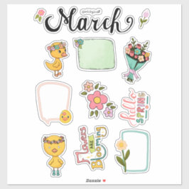 March Sticker Sheet – Spring Awakening