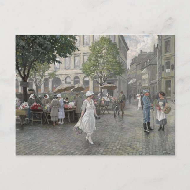 Marché aux fleurs postkarte (Vorderseite)