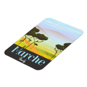 Marche Italien Reiseplakat Magnet