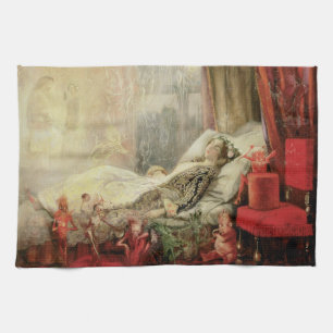 Märchen aus alter Zeit, der Stoff, aus dem Träume  Geschirrtuch