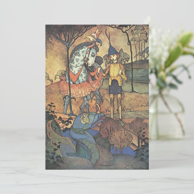 Märchen aus alter Zeit, ein tapferer Ritter und Dr (Stehend Vorderseite)