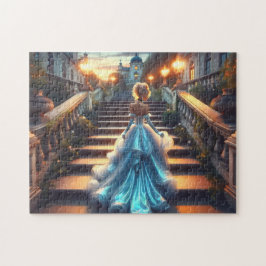 Märchen-Ballkleid Kunst Verzauberte Palast Abend Puzzle