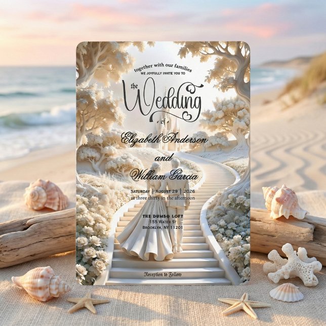 Märchen-Barock-Fantasy-Eleganz-Hochzeit   Einladung (Von Creator hochgeladen)