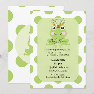 Märchen Froschkönig Baby Shower Einladung