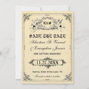 Märchen-Geschichtenbuch-Hochzeits-Save-the-Date-Ka Save The Date