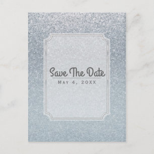 Märchen Glitter Glamour Party Save the Date Ankündigungspostkarte