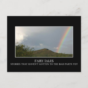 Märchen haben nicht wirklich ein glückliches Ende Postkarte