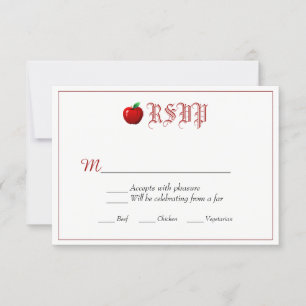 Märchen-Hochzeitseinladung RSVP Karte