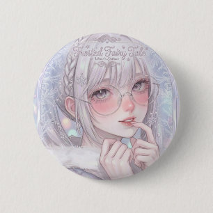 Märchen im Frost: Ästhetisches Wintermädchen mit G Button