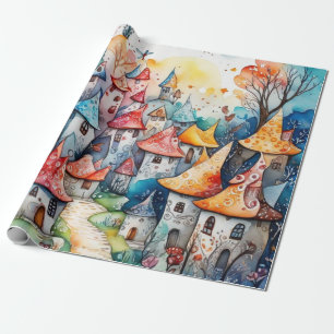 Märchen im Märchenwappenpapier Geschenkpapier