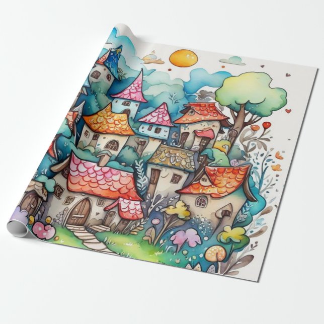 Märchen im Märchenwappenpapier Geschenkpapier (Ungerollt)