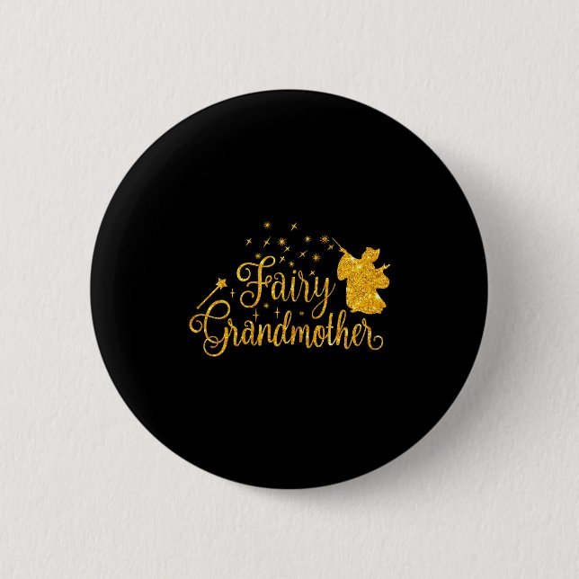 Märchen-Oma Feen-Großmutter Oma Großmutter Mutter Button (Vorderseite)