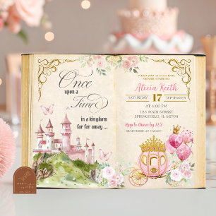 Märchen-Prinzessin-Baby-Party Einladung