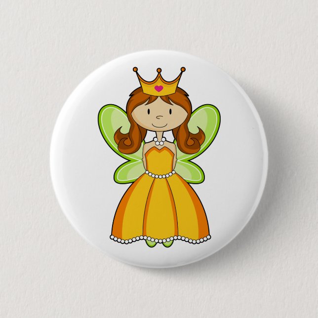 Märchen-Prinzessin Button (Vorderseite)