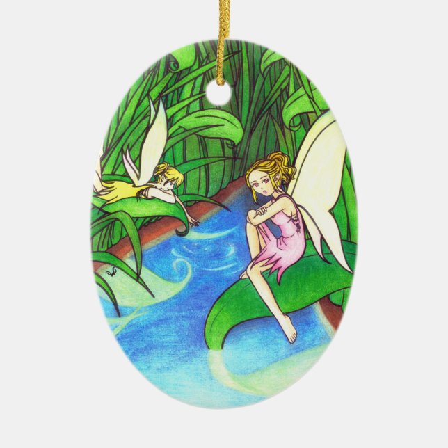 Märchen-Schmuck Keramikornament (Vorne)