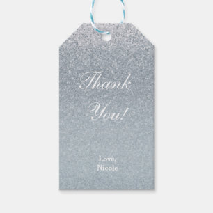 Märchen-Silber-Glitter-Funkel-Partygeschenk Glamou Geschenkanhänger