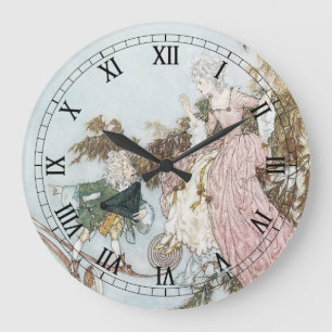 Märchen Sleeping Beauty von Edmund Dulac Große Wanduhr