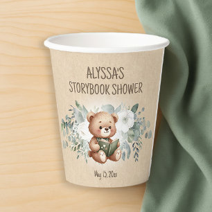 Märchen-Teddybär-Grünzeug-Baby-Party Pappbecher