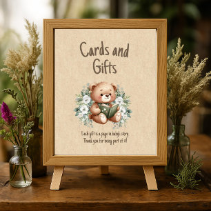 Märchen-Teddybär-Karten-Geschenke-Baby-Party Poster