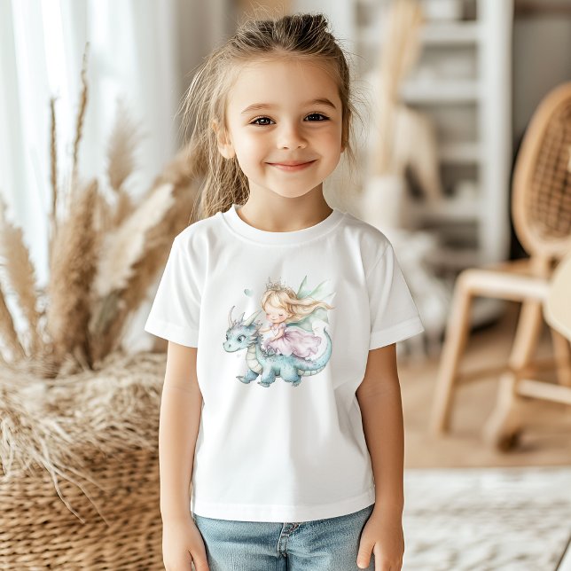 Märchen Traumhafter Drache Rosa Prinzessin Baby Sh T-shirt (Von Creator hochgeladen)