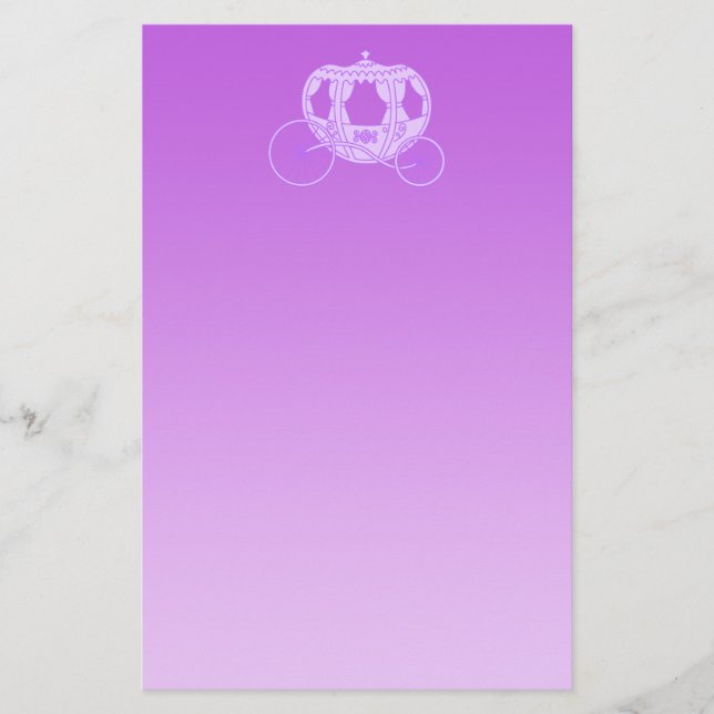 Märchen-Wagen im Purpur Briefpapier (Vorderseite)
