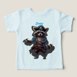 Märchen Waschbär Pirat Blau und Grau