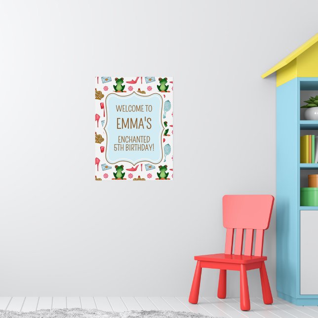 Märchen Willkommensposter Schild (Kinderzimmer 1)