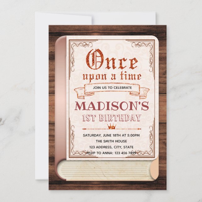 Märchenbuch - Einladung zum Geburtstag (Vorderseite)