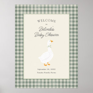 Märchenbuch-Mutter-Gans-Sage-Baby-Shower-Willkomme Poster