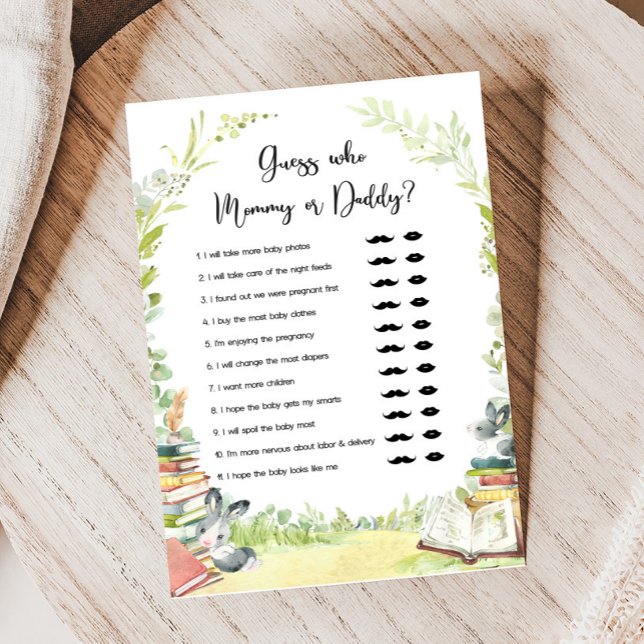 Märchenbuch Neues Kapitel Baby Shower Rate wer Spi (Storybook Baby Shower Game)