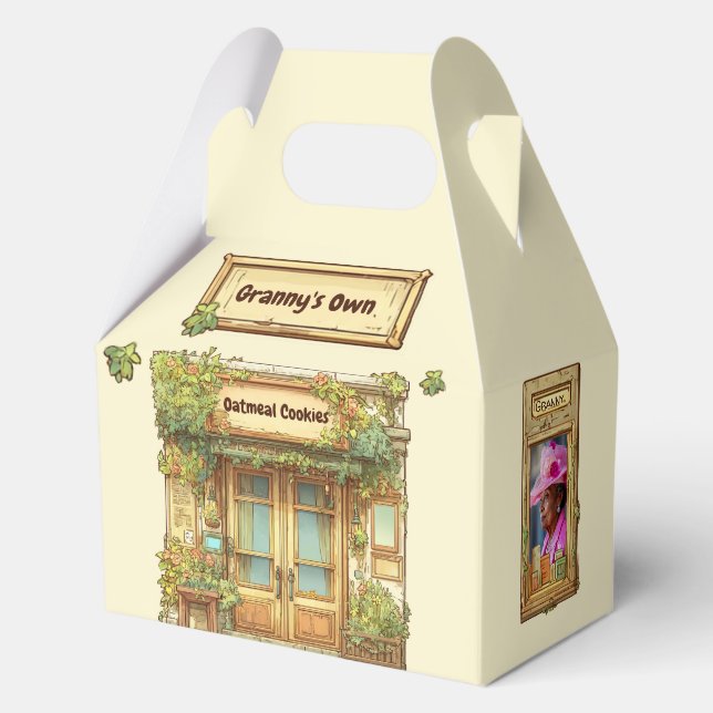 Märchenbuch-Stil gemütliches Café Geschenkschachtel (Vorderseite)